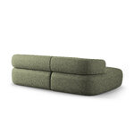 Corner sofa &#39;jenny&#39; green, chenille, left