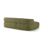 Corner sofa 'jenny' green, boucle, left