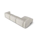 Stūra dīvāns &#39;martina&#39; pelēkbēša melanža, buklē krāsa, kreisā puse