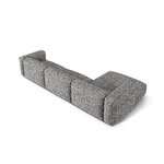 Stūra dīvāns 'martina' grafīts, bukle, pa kreisi