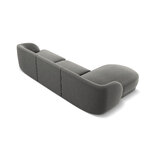 Miley corner sofa (micadon limited edition) light grey, velvet, left