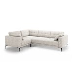 Stūra dīvāns &#39;bemy&#39; bēšs, strukturēts audums, kreisā puse