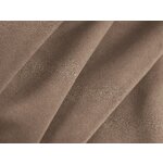 Угловой диван «Бэми» серо-коричневый, бархат, левый