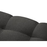 Corner sofa (justin) micadon limited edition dark gray, structured fabric, left