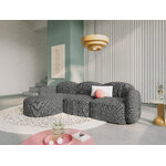 Corner sofa &#39;blair&#39; dark grey, chenille, left