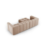 Modular corner sofa &#39;serena&#39; beige, velvet, left