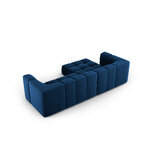 Modulinė kampinė sofa &#39;serena&#39; tamsiai mėlyna, aksominė, kairė