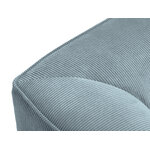 Corner sofa ruby, 3-seater (micadon home) light blue, velvet, left