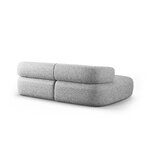 Corner sofa &#39;jenny&#39; silver, chenille, left