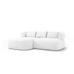 Corner sofa &#39;jenny&#39; ivory, boucle, left