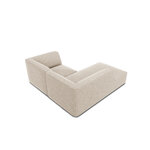 Corner sofa ruby, 3-seater (micadon home) beige, velvet, left