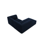 Corner sofa ruby, 3-seater (micadon home) deep blue, velvet, left