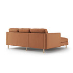 Corner sofa &#39;eden&#39; honey, velvet, left