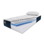 Kavaja mattress, (micadoni home) white and blue, structured fabric, 90x200