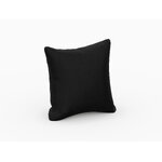 Cushion margo, (micadoni home) black, velvet