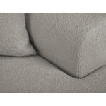 Moghan kampinė sofa, 4-vietė (micadoni home) pilka, bouclé audinio, natūralaus buko medienos, geresnė