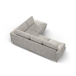 Corner sofa 'aliya' beige melange, structured fabric, right