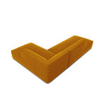 Kampinė sofa rubino (1), 4-vietė (micadon home) geltona, aksominė, geresnė