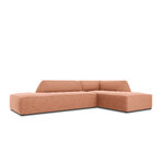 Kampinė sofa rubino (1), 4-vietė (micadon home) rožinė, aksominė, geresnė