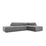 Kampinė sofa rubino (1), 4-vietė (micadon home), pilka, aksominė, geresnė