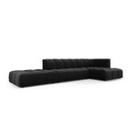 Modular corner sofa &#39;serena&#39; black, velvet, better