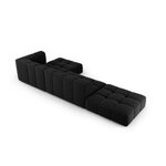 Modular corner sofa &#39;serena&#39; black, velvet, better