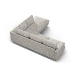 Corner sofa 'aliya' beige melange, structured fabric, right