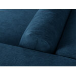 Corner sofa &#39;tyra&#39; deep blue, structured fabric, better