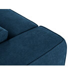 Corner sofa &#39;tyra&#39; deep blue, structured fabric, better