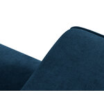 Corner sofa &#39;tyra&#39; deep blue, structured fabric, better