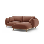 Диван угловой &#39;ada&#39; cuoio, бархат, правый