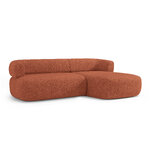 Corner sofa &#39;jenny&#39; brick, boucle, right