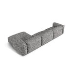 Stūra dīvāns 'martina' grafīts, bukle, pa labi