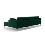 Corner sofa 'bemy' bottle green, velvet, right