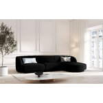 Miley corner sofa (micadon limited edition) black, velvet, better