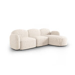 Corner sofa &quot;blair&quot; light beige, chenille, better