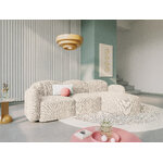 Corner sofa &quot;blair&quot; light beige, chenille, better