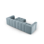 Modular corner sofa &#39;serena&#39; light blue, velvet, right