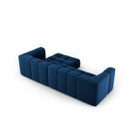 Modular corner sofa &#39;serena&#39; deep blue, velvet, right