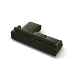 Corner sofa &#39;aliya&#39; moss green melange, velvet, right