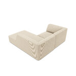 Corner sofa ruby, 3-seater (micadon home) light beige, velvet, better