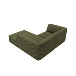 Corner sofa ruby, 3-seater (micadon home) green, velvet, better