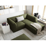 Corner sofa ruby, 3-seater (micadon home) green, velvet, better