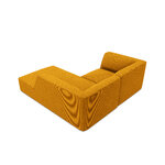 Corner sofa ruby, 3-seater (micadon home) yellow, velvet, better