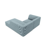 Corner sofa ruby, 3-seater (micadon home) light blue, velvet, better