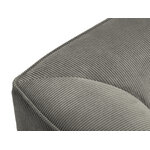 Corner sofa ruby, 3-seater (micadon home), light gray, velvet, better