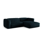 Corner sofa (martina) deep petrol, velvet, right