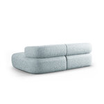 Угловой диван «Дженни» светло-голубой, шенилл, правый