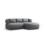 Corner sofa &#39;jenny&#39; dark grey, chenille, right