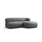 Corner sofa &#39;jenny&#39; dark grey, chenille, right